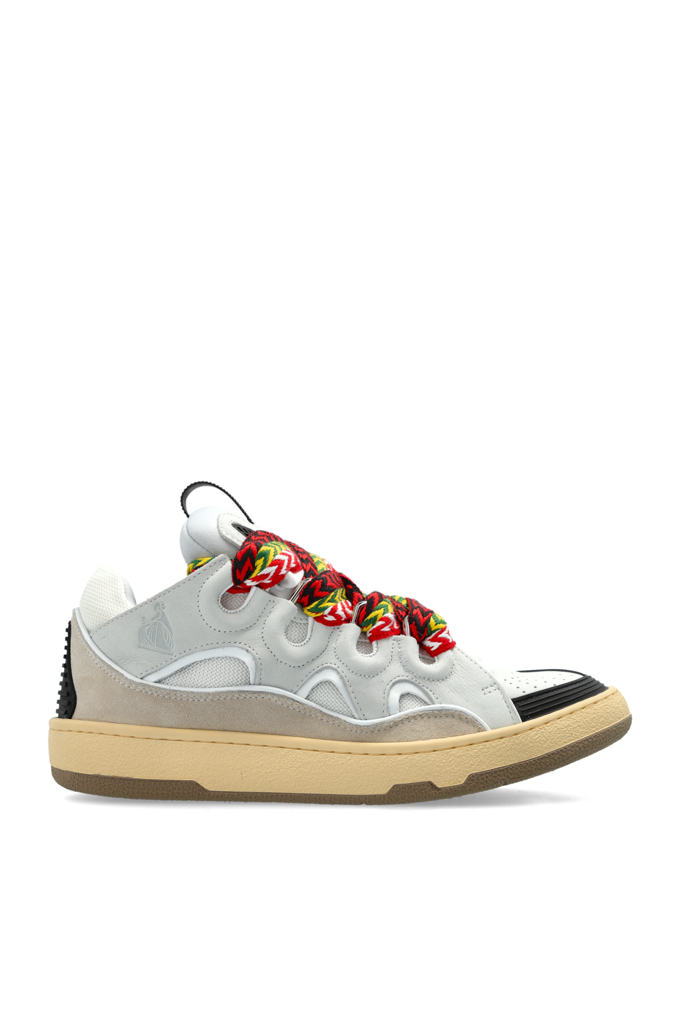 靴 LANVIN SNEAKERS CURB / WHT 41size Leather Curb Sneakers | Lanvin